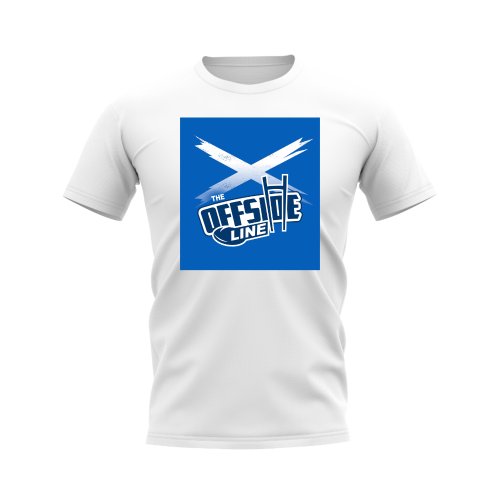 The Offside Line Scotland Flag T-Shirt (White)