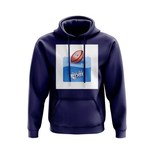 The Offside Line Scotland Rugby Pitch Hoody (Navy)