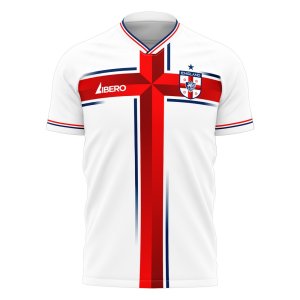 2024-2025 England Home Cross Concept Shirt (Libero) Adult Short Sleeve