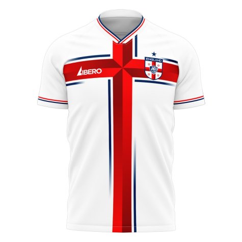 2024-2025 England Home Cross Concept Shirt (Libero) Adult Short Sleeve