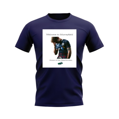 Welcome To Murrayfield T-Shirt (Navy)