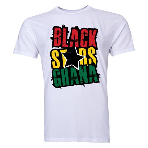 Ghana Black Stars T-Shirt (White) - Kids