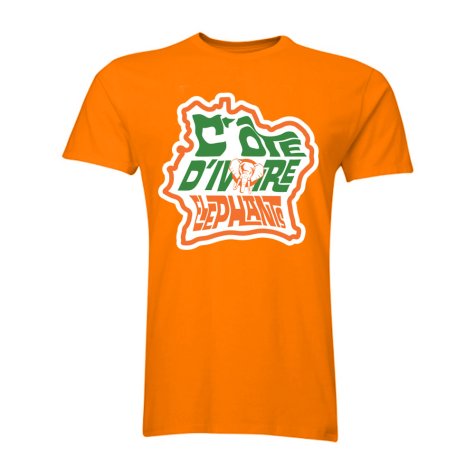 Ivory Coast The Elephants T-Shirt (Orange) - Kids