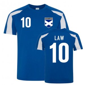 Dennis Law Scotland Sports Training Jersey (Blue) Dennis Law Scotland Sports Training Jersey (Blue)