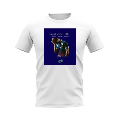 Scotland Our Year Rugby T-shirt - Version 1 (White/Navy)