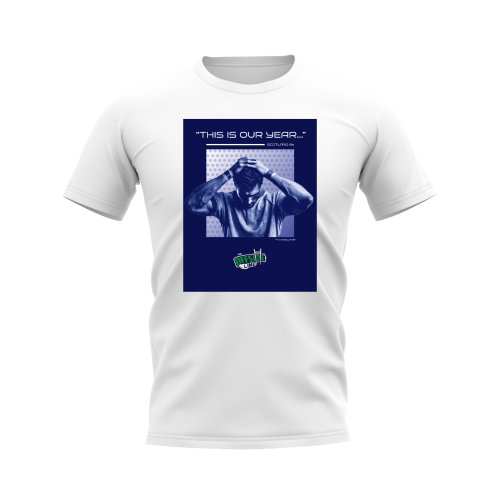 Scotland Our Year Rugby T-shirt - Version 2 (White/Blue)