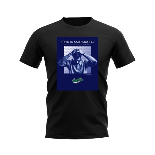 Scotland Our Year Rugby T-shirt - Version 2 (Black/Navy)