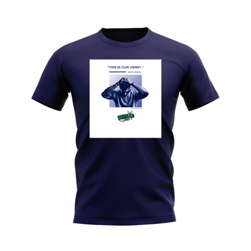 Scotland Our Year Rugby T-shirt - Version 7 (Navy/White)