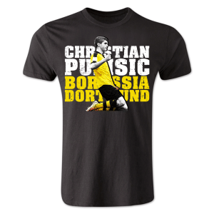 Christian Pulisic Borussia Dortmund Player T-Shirt (Black) - Kids