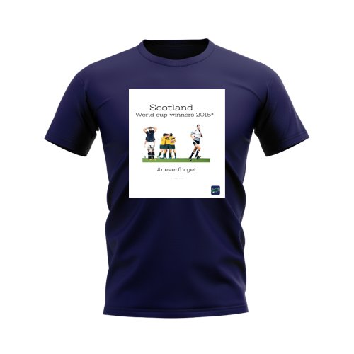 Scotland 2015 Rugby T-Shirt (Navy/White)