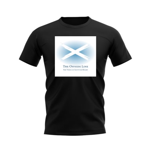 Scotland Offside Line T-Shirt (Black/White)