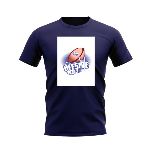 Scotland Ball Offside Line T-Shirt (Black/White)