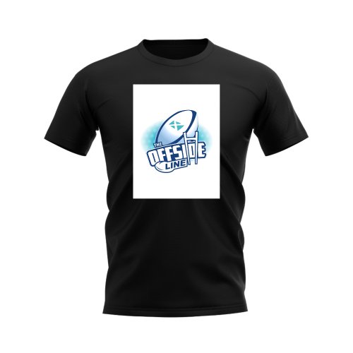 Scotland Offside Line Logo Rugby T-Shirt - Version 2 (Black/White)