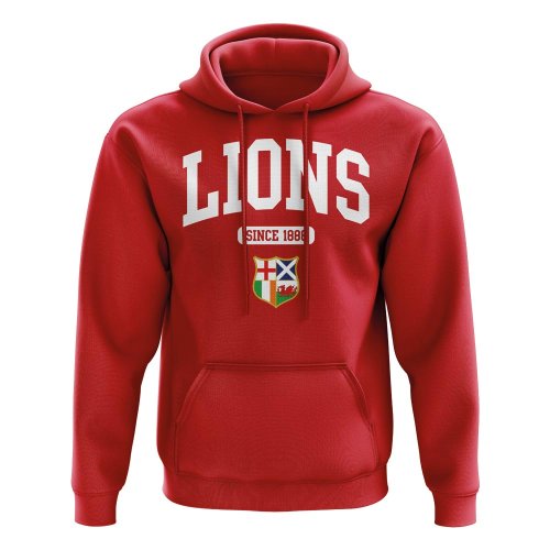 British and Irish Lions Since 1888 Hoody (Red)