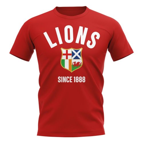 British and Irish Lions Established T-Shirt (Red)