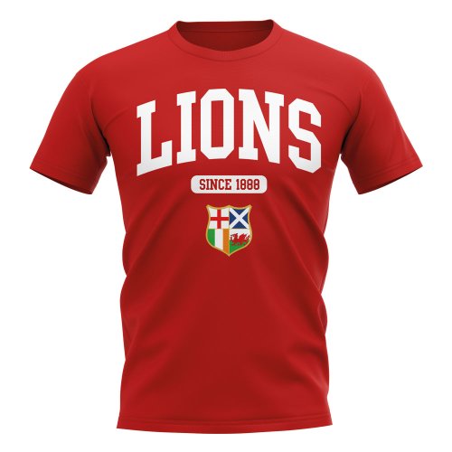 British and Irish Lions Since 1888 T-Shirt (Red)