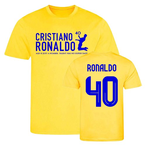 Cristiano Ronaldo at 40 Al-Nassr T-Shirt (Yellow)