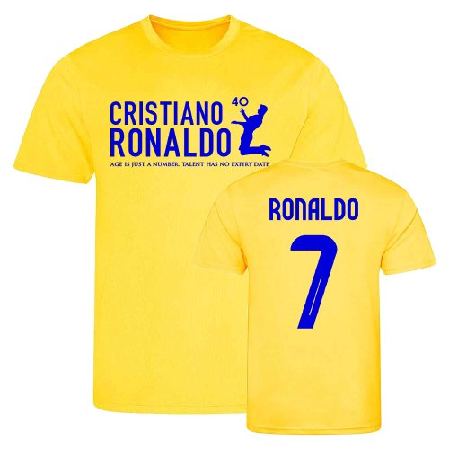 Cristiano Ronaldo at 40 Al-Nassr T-Shirt #7 (Yellow)