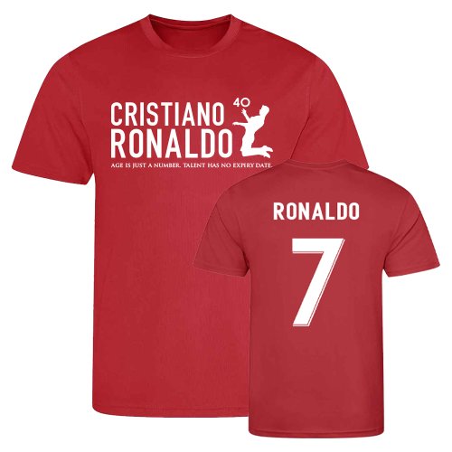 Cristiano Ronaldo at 40 Manchester United T-Shirt #7 (Red)