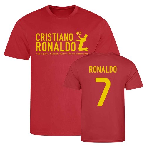 Cristiano Ronaldo at 40 Portugal T-Shirt #7 (Red)