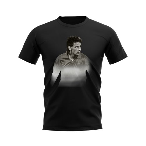 Roberto Baggio Italy Legend T-Shirt (Black)