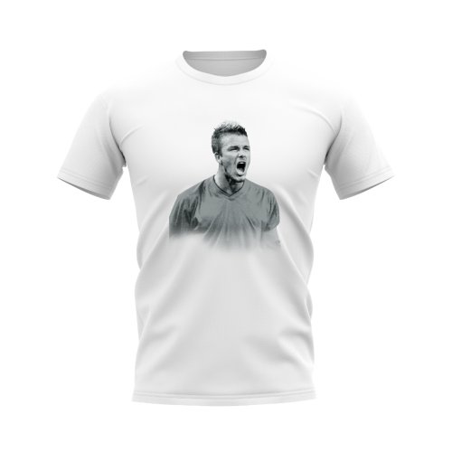 David Beckham England Football Legend T-Shirt (White)