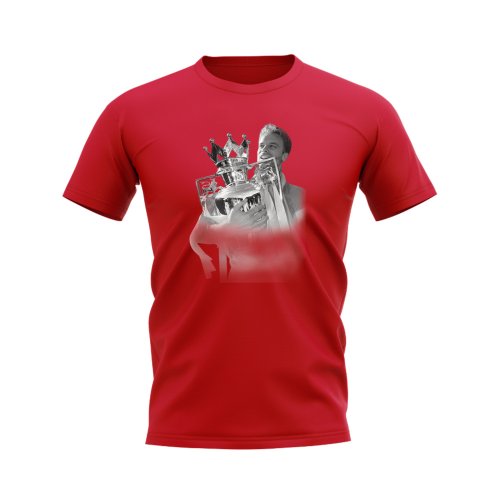 Dennis Bergkamp Arsenal Legend T-Shirt (Red)