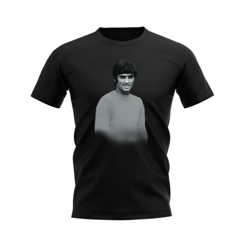 George Best Manchester United Legend T-Shirt (Black)