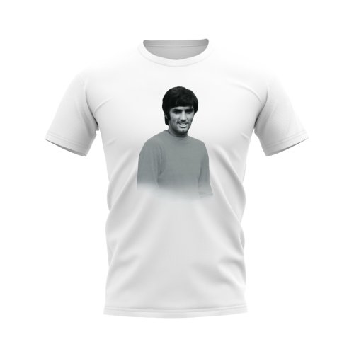 George Best Manchester United Legend T-Shirt (White)