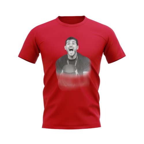 Iker Casillas Real Madrid Legend T-Shirt (Red)