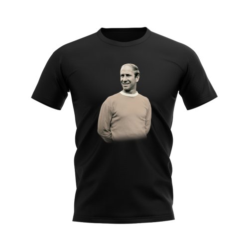 Bobby Charlton Manchester United Legend T-Shirt (Black)