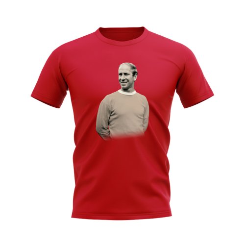 Bobby Charlton Manchester United Legend T-Shirt (Red)