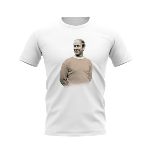 Bobby Charlton Manchester United Legend T-Shirt (White)