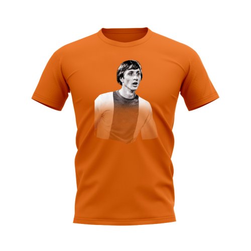 Johan Cruyff Ajax Legend T-Shirt (Orange)