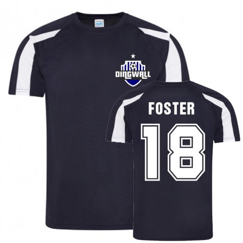 Richard Foster Ross County Sports Training Jersey (Navy)