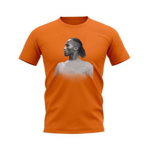 Didier Drogba Ivory Coast Legend T-Shirt (Orange)