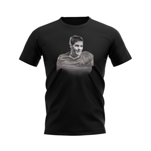 Steven Gerrard Liverpool Legend T-Shirt (Black)