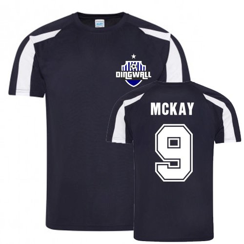 Billy McKay Ross County Sports Training Jersey (Navy)