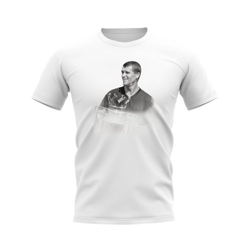 Roy Keane Manchester United Legend T-Shirt (White)