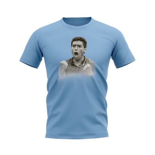 Diego Maradona Argentina Legend T-Shirt (Sky)