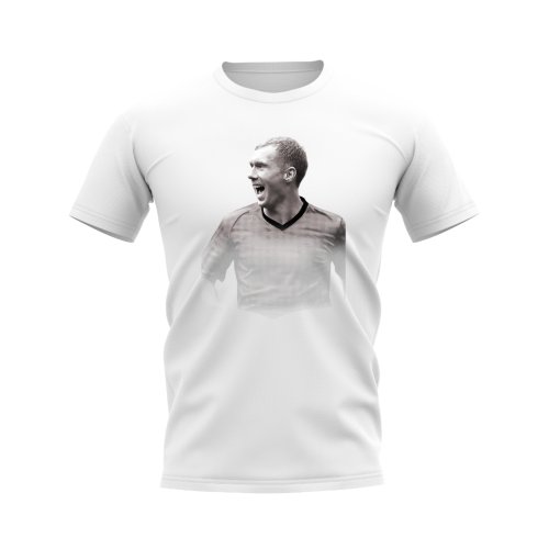 Paul Scholes Manchester United Legend T-Shirt (White)