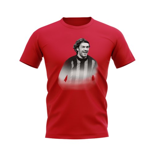 Paolo Maldini AC Milan Legend T-Shirt (Red)