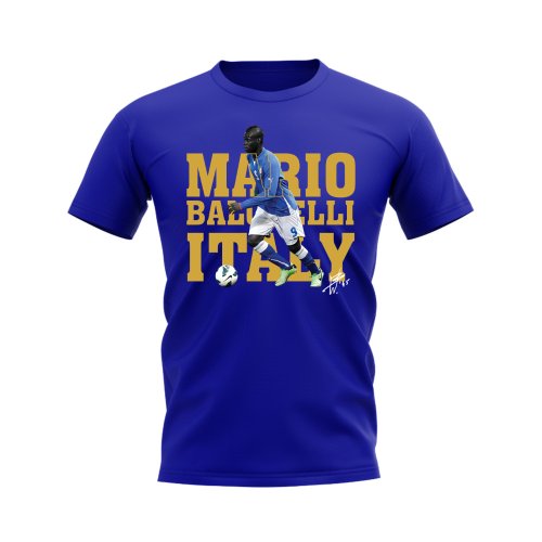Mario Balotelli Italy Player Tee (Blue)