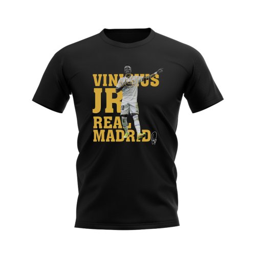Vinicius jr Real Madrid Player Tee (Black)