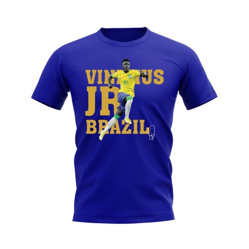 Vinicius jr Brazil Player Tee (Royal Blue)