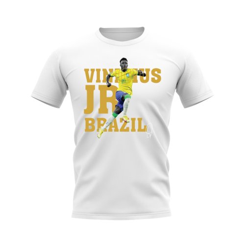 Vinicius jr Brazil Player Tee (White)