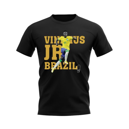 Vinicius jr Brazil Player Tee (Black)