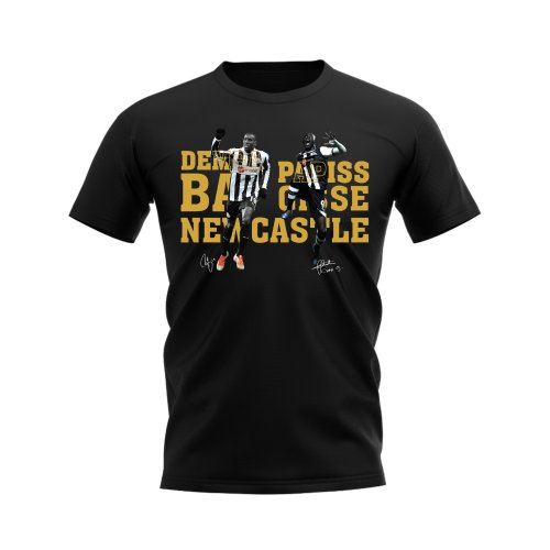 Demba Ba & Papa Cisse Newcastle Player Tee (Black)
