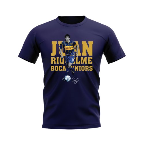 Juan Riquelme Boca Juniors Player Tee (Navy)