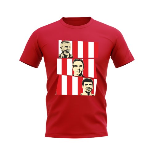 Schweinsteiger Lahm Muller Bayern Munich Trio T-Shirt (Red)